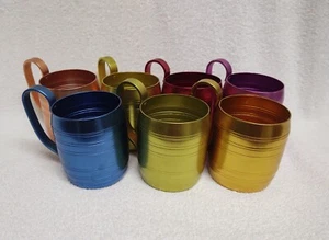 Set of 7 Aluminum Cup Ultralight Multicolored Camping Picnic RV Travel Mug  - Picture 1 of 11
