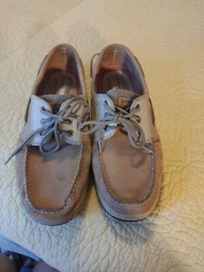 Mens Sperry Topsider Brown / Tan Suede Boat Shoe Size 10.5 M - Picture 1 of 5