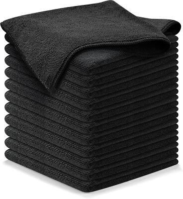 USANOOKS Microfiber Cleaning Cloth - 12Pcs 12.5x12.5 inch High Performance