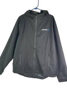 Herren Charles River Immaculate Flight Schwarz Kapuze Full Zip Windbreaker L - Bild 1 von 7