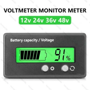 12V 24V 36V 48V Voltmeter Batterie Lithium Spannungsmesser Voltanzeige Moni C7L4 - Bild 1 von 9