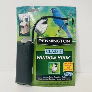 Window Hook for Hummingbird / Wild Bird Feeder / Wind Chime Holder Suction Cups - Picture 1 of 4