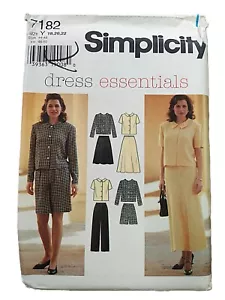 Top Pants Skirt Shorts Sewing Pattern Plus Size 18 20 22 Simplicity 7182 UNCUT - Picture 1 of 9
