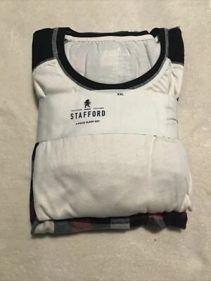 Stafford Juego de Dormir Para Hombre Juego de 2 Piezas Talla XXL Multicolor Ret $40 (TW-2006) Foto 1 de 4