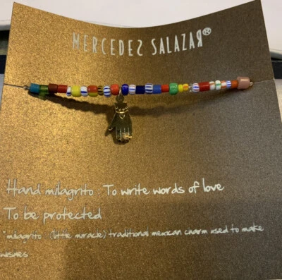 Pulsera Mercedes Salazar Multicolor Cuentas Dije.  O64 Foto 1 de 3