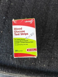 Tiras reactivas de glucosa en sangre U4-Leader LE1 para uso autodiagnóstico solo 50 tiras reactivas - Imagen 1 de 2
