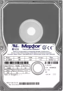 Hard Drive Maxtor Diamondmax 4320 91728D8 17.2GB 5400U/Min 512KB Ata 3.5'' Inch - Picture 1 of 3
