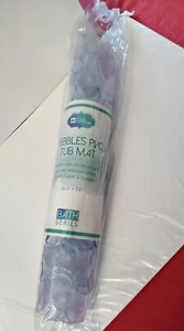 HOME COLLECTIONS PEBBLES PVC TUB MAT CLEAR COLOR SIZE 26.5" X 14" !! - Picture 1 of 4