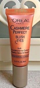 L'Oreal CASHMERE PERFECT BLUSH & EYES Soft Powder Cream CARESSING CORAL .27 oz - Picture 1 of 2