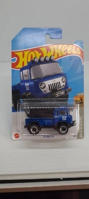 HOT WHEELS ‘57 Jeep FC Truck 218/250 Blue 6/10 Baja Blazer Long Card 2021 HKG72  - Image 1 of 4