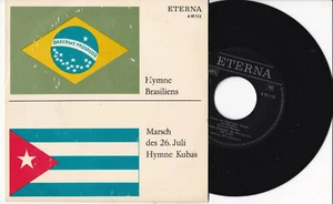 Hymne Brasiliens / Hymne Der Republik Kuba - 7" 45 Hymnen Der Welt - Imagen 1 de 1