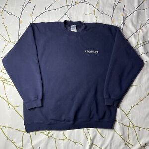 Vintage Gildan Unison Sweatshirt Herren XL Rundhalsausschnitt Pullover Y2K bestickt