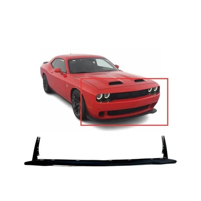 Cenefa de parachoques delantero para Dodge Challenger SRT Hellcat 2016-2020 modelos texturizada Foto 1 de 4
