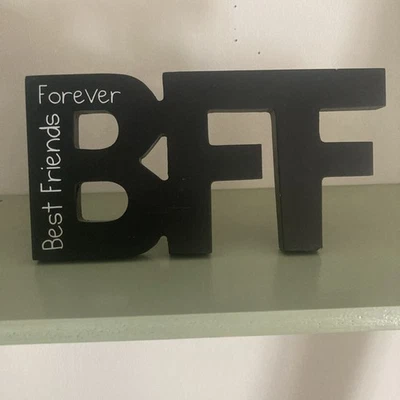 Friends Forever Friendship Sign Best Friend Plaque Thank You Chic Novelty Gift - Image 1 of 4