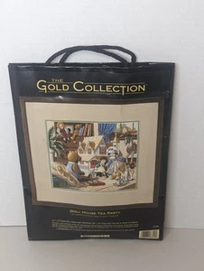 The Gold Collection Doll House Tea Party Dimensions 1995 Cross Stitch Kit - Picture 1 of 5