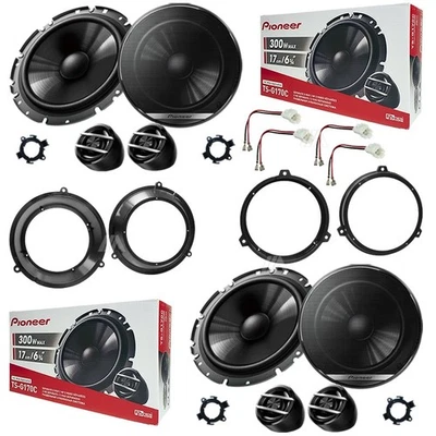 Kit 8 Casse Altoparlanti Pioneer Anteriori e Posteriori per Fiat Panda dal 2003 - Immagine 1 di 4