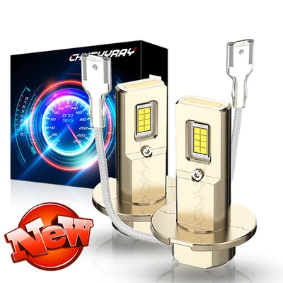 Para For Mazda Protege5 2002-2003 2x H3 Bombilla luz antiniebla 6000K Blanco 55W - Image 1 of 4