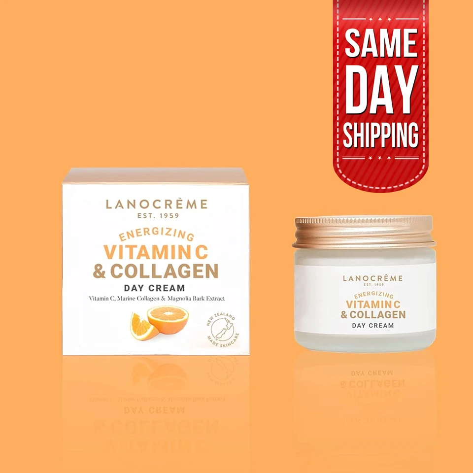 Crema de día energizante Lanocreme vitamina C y colágeno, 1,7 fl oz, 50 ml Foto 1 de 3