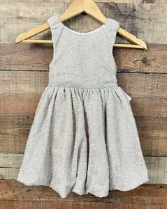 BLUEBERI BOULEVARD Little Girls Size 4T Sleeveless Bubble Dress Silver NWT - Picture 1 of 12