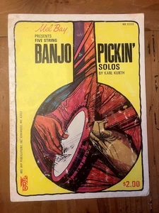 Vintage Banjo Pickin' Solos  🎶 Mel Bay sheet music book 1970s TWANGY! - Picture 1 of 6
