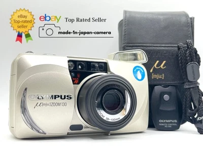 *MINT w/Case* Olympus µ stylus mju Zoom 130 Point & Shoot Film Camera From JAPAN - Image 1 of 4