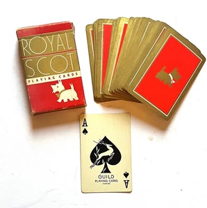 Scottish Terrier Scottie Dog ROYAL SCOT Playing Cards Complete Deck Vintage - Picture 1 of 2
