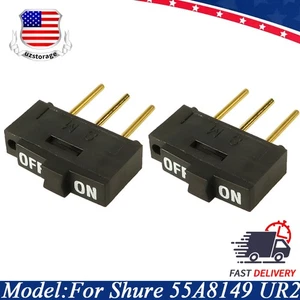 Interruptor de encendido/apagado transmisores de micrófono inalámbricos de mano 2* para Shure UR2 55A8149 - Imagen 1 de 7