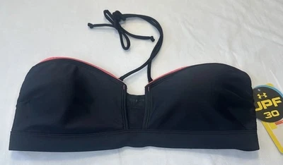 Traje de baño Under Armour UA convertible bandeau negro talla mediana Foto 1 de 4