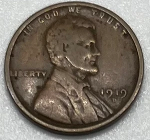1919 D Wheat Cent U.S. Penny Currency United States Coin - Picture 1 of 6