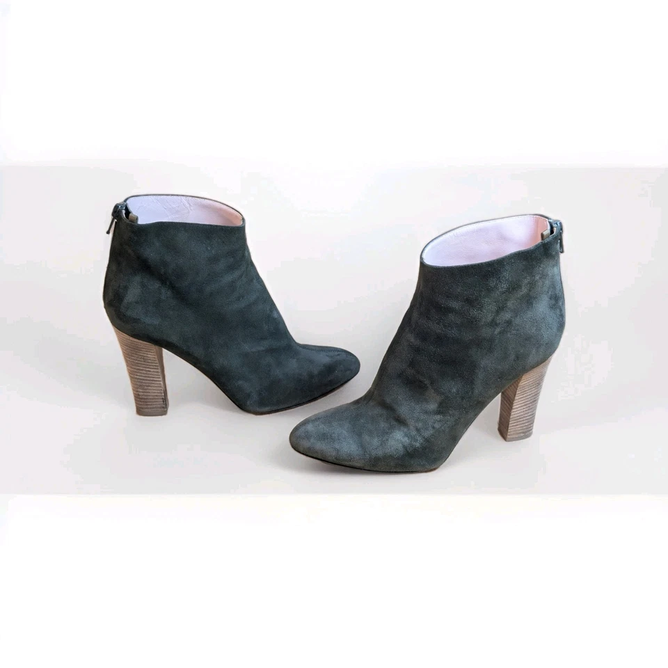 SJP by Sarah Jessica Parker Olive Suede Leather Boots Handmade In Spain 38.5 - Image 1 of 4