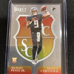 2024 Panini Select - Select Certified Rookies Michael Penix Jr. #9 (RC) - Picture 1 of 2