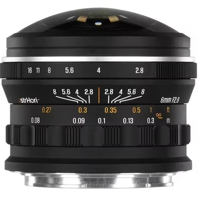 AstrHori 6mm F2.8 Full Frame Wide Angle Fisheye Lens Canon Nikon Sony L-Mount - Image 1 of 4
