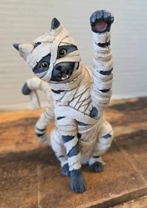 The Hamilton Collection Halloween Mummy Cat Collectable Shelf Sitter - Picture 1 of 7