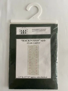 Peppermint Designs Twelfth Scale Miniature Stair Carpet Kit - Mackintosh Style - Picture 1 of 4