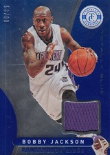2012-13 Totally Certified Blue Materials Card #185 Bobby Jackson Jersey /99 
