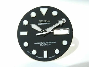 NEW BLACK DIAL & HANDS SET LARGE DIVERS 10BAR SKX031-033 (7S26-0040) MEN'S WATCH - Picture 1 of 6