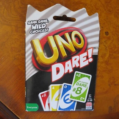UNO DARE Card Game  -  NEW -   Matching and Wild Dare Twists - Image 1 of 2