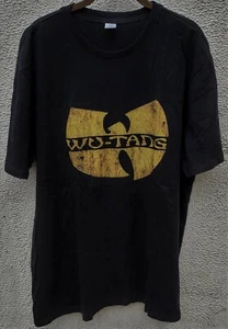 NEU/Neu ohne Etikett Wu-Tang Clan Hip Hop schwarzes Baumwoll-T-Shirt mit gelbem Logo - Größe Small - Bild 1 von 3