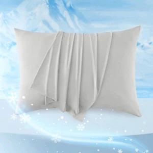 Cooling Pillow Cases Queen Size Set of 2, Cool Pillowcases for Hot Sleepers and - Picture 1 of 12