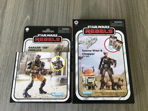 Star Wars Rebels Artwork Boxes ONLY-ZEB/Sabine Wren/Chopper Figures not included - Picture 1 of 2