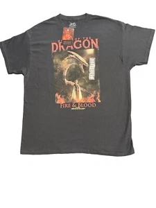 Game Of Thrones House Of The Dragon Fire & Blood Black T-Shirt Adult -XL - Picture 1 of 10