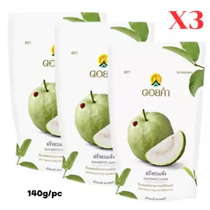 Guava Fruit Dried Slices Premium Natural Snack Delicious Party Doi Kham 140g x3 - Picture 1 of 9
