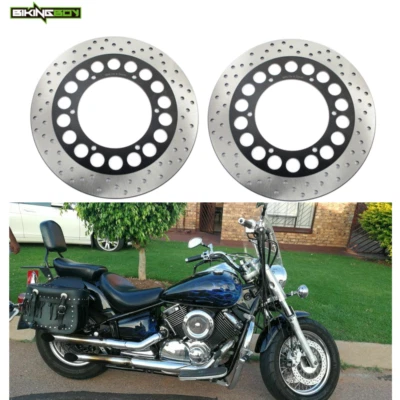 Front Brake Disc Rotor for Yamaha XVS1100 V-Star XVZ 1300 XV 1600 1700 Road Star - Image 1 of 4