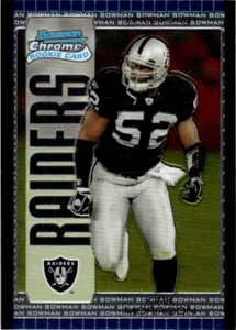 2005 BOWMAN CHROME ROOKIE Kirk Morrison Rookie Oakland Raiders #141 - Picture 1 of 2
