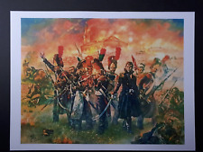 affiche : général Cambronne " le dernier carré " à Waterloo