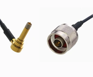 MS156 Male Right Angle to N Male RF Coaxial Cable For Antenna Radio wifi 0.5~15' - Picture 1 of 3