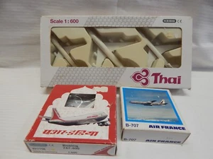 SCHABAK THAI AIR INDIA AIR FRANCE BOEING PLANES JOB LOT OF 5 BOXED 1:600 - Picture 1 of 10