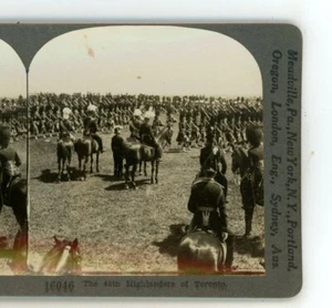 The 48th Highlanders of Toronto Canada Keystone Stereoview - Bild 1 von 3