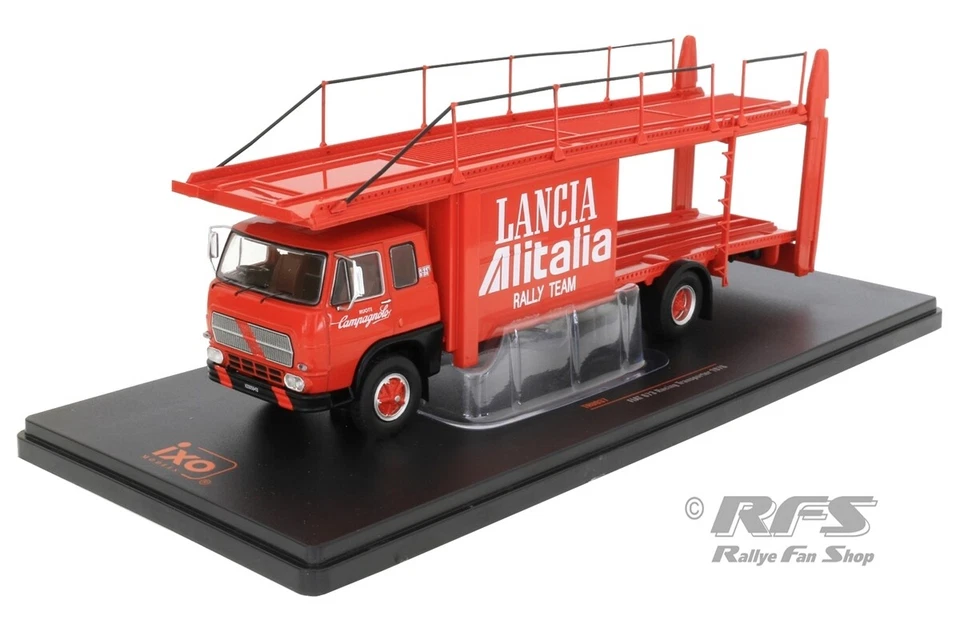 Fiat 673 Alitalia Rally Service Transporter 1976 Munari Waldegard 1:43 IXO NUOVO - Immagine 1 di 1