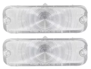 1964 64 Chevelle Malibu El Camino Parking Light Lens Clear Pair SS Arcadian - Picture 1 of 5
